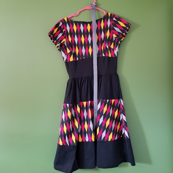 Pinup Couture Dresses & Skirts - Red and Yellow "Gryffindor" House Harlequin Dress